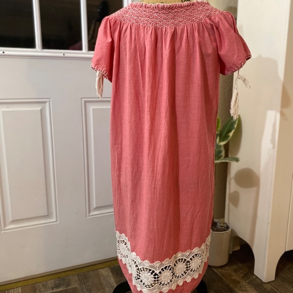 Rose and Rose Red Bohemian Dress Small - Picture 2 of 9